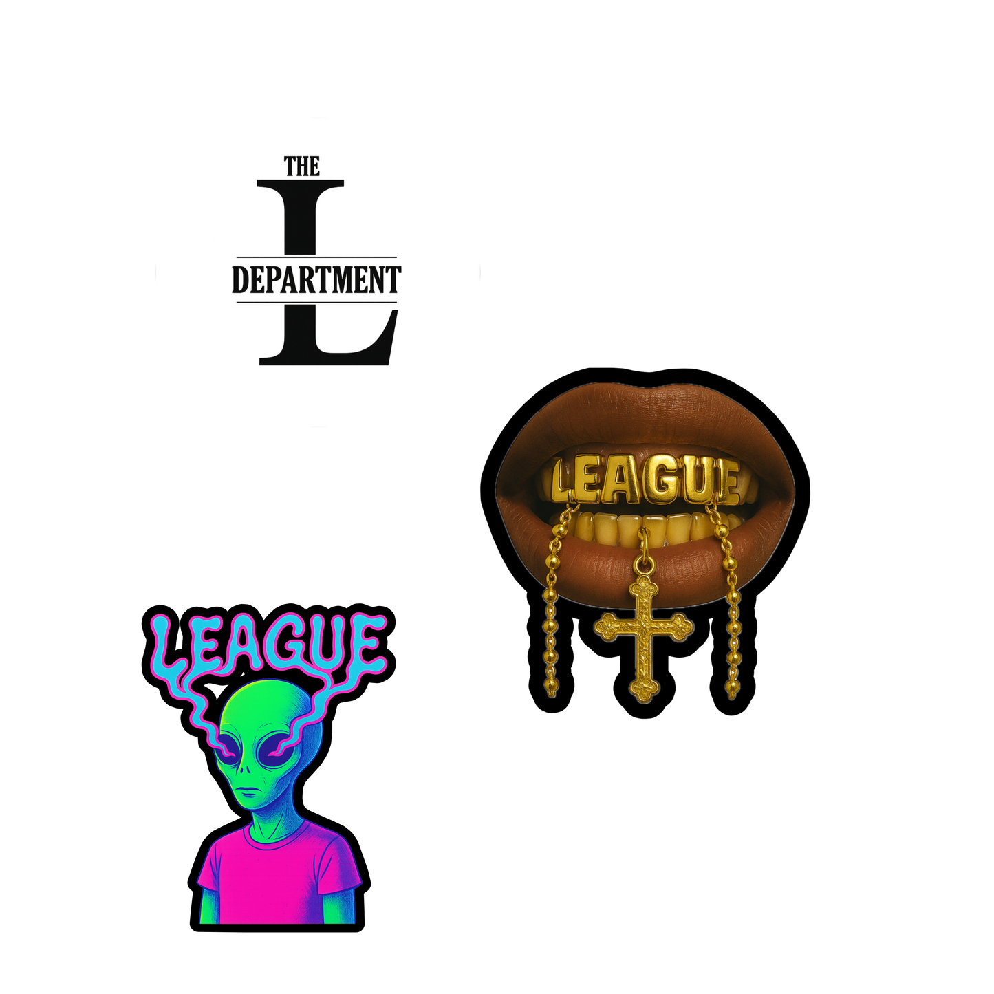 3 Pack League Stickers